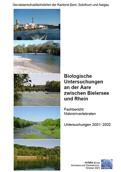 2003 Biologische Untersuchungen an der Aare zwischen Bielersee und Rhein 2001/2002